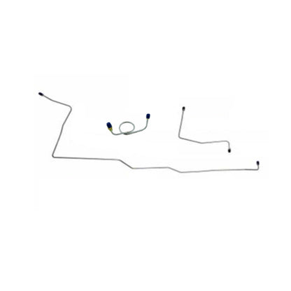 1964-1965 Ford Mustang Front Brake Line Set Manual Drums Steel MFB001