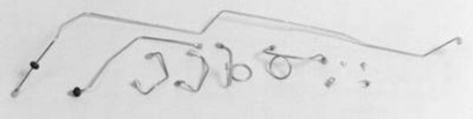 Fits 1965 - 1966 Ford Mustang  Front Brake Line Set MFB003