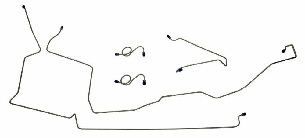 Fits 1987-1993 Ford Mustang Front Brake Line Set MFB102