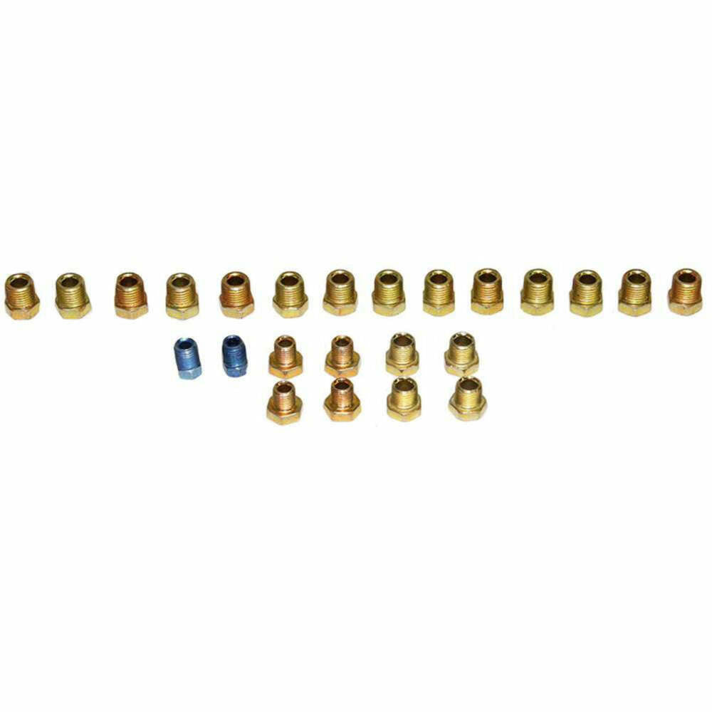 Fits 99-06 Full Size GM Truck & SUV Brake Tube Fitting Kit; 24 count-MFS0001 - Brake Fittings and Adapters Car Part People