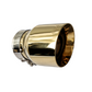 Single Round Double Wall Slant Cut Tip Miami Gold Bolt-On-MIA-GL2
