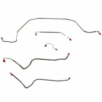 1970 Chevrolet Monte Carlo Front Brake Line Kit Power Disc 5 Piece Set MKT7001SS - Front Lines Car Part People