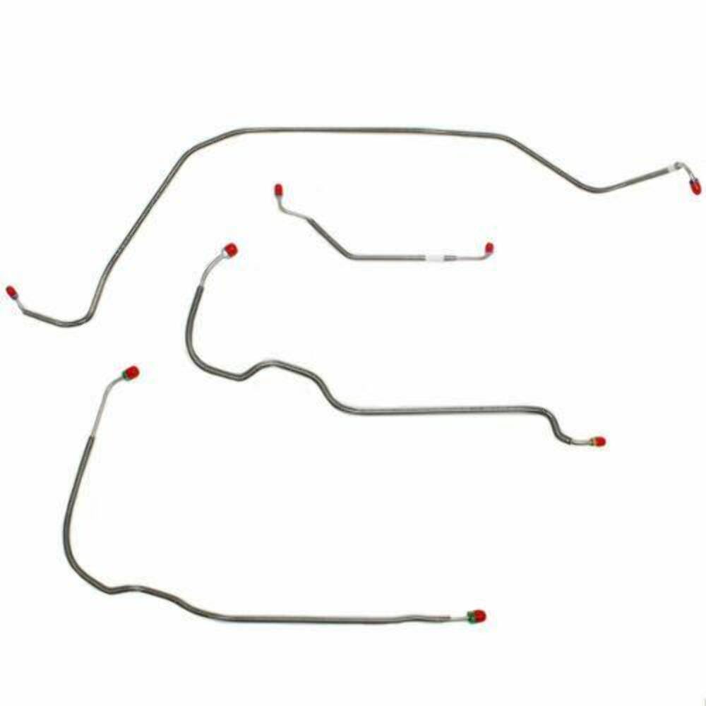 1971-72 Chevrolet Monte Carlo Front Brake Line Kit Power Disc Brakes - MKT7101OM - Front Lines Car Part People