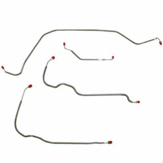 1971-72 Chevrolet Monte Carlo Front Brake Line Kit Power Disc Brakes - MKT7101SS - Front Lines Car Part People
