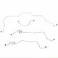 1978-80 Chevrolet Monte Carlo Front Brake Line Kit with Power Brakes - MKT7801OM