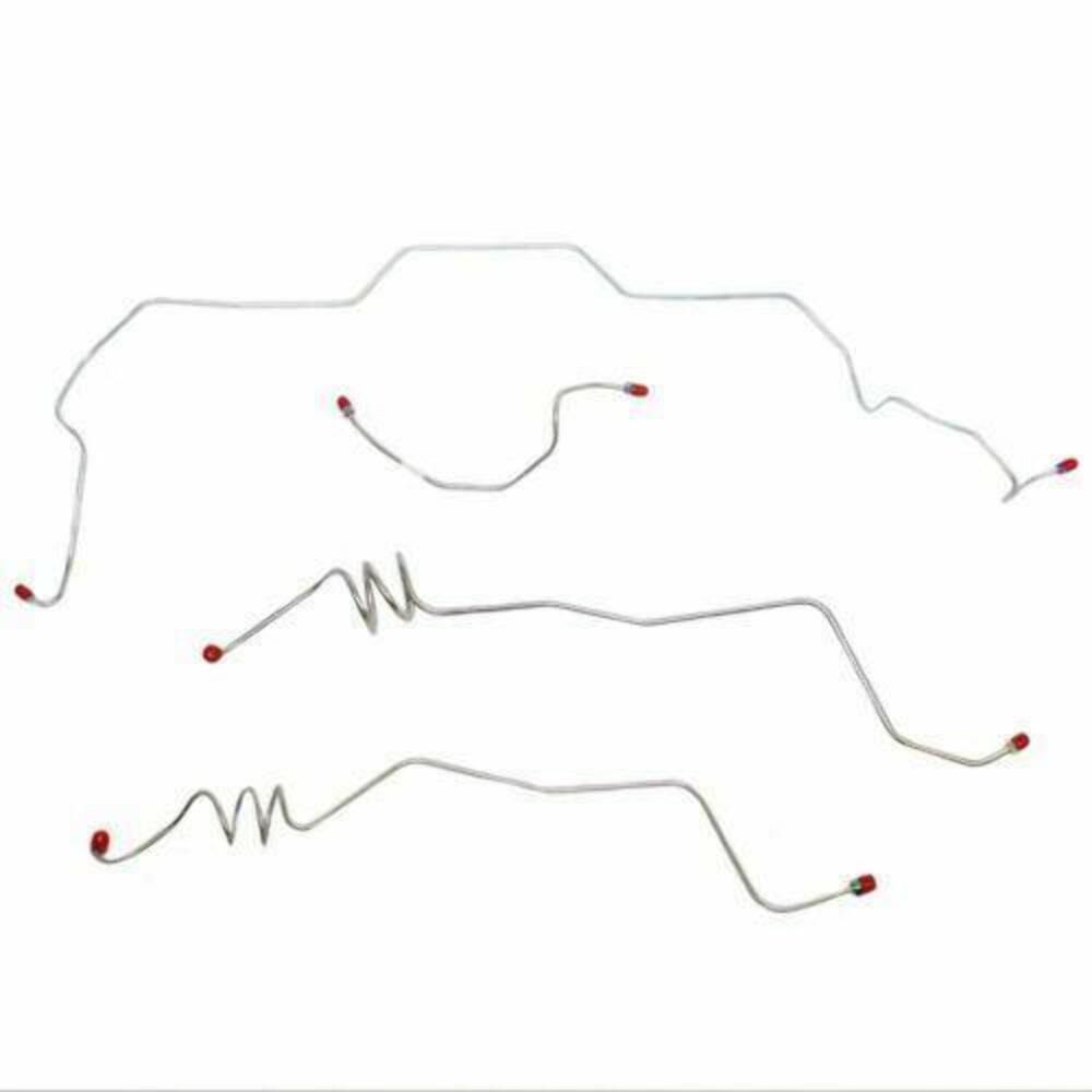 1978-80 Chevrolet Monte Carlo Front Brake Line Kit with Power Brakes - MKT7801SS - Front Lines Car Part People