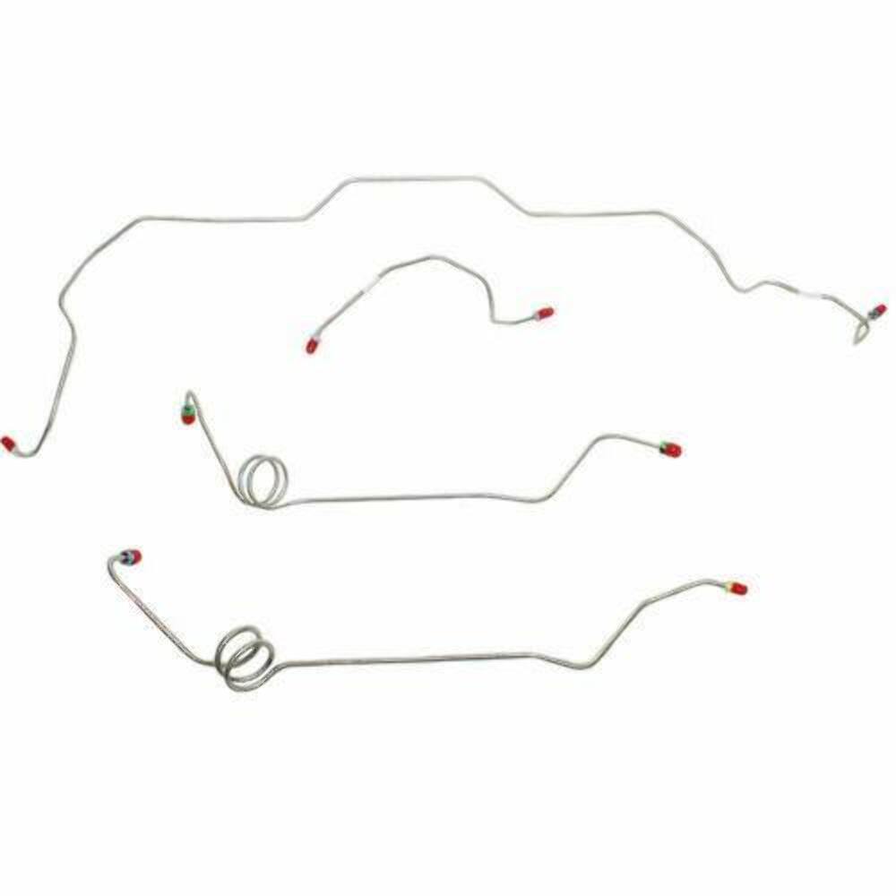 1981-88 Chevrolet Monte Carlo Front Brake Line Kit with Power Brakes - MKT8101SS - Front Lines Car Part People