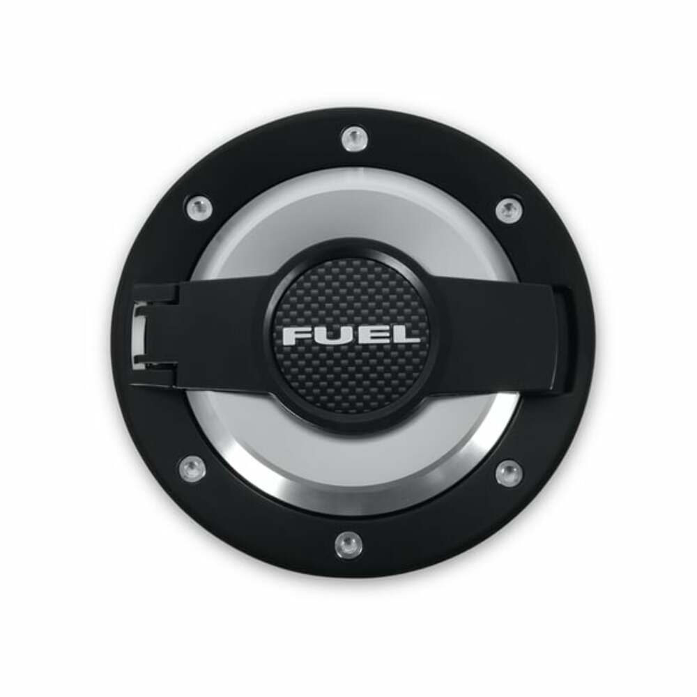 Fuel Door Assembly Aluminum Blck fits Dodge Challenger 2008-2020 Drake MO-210001