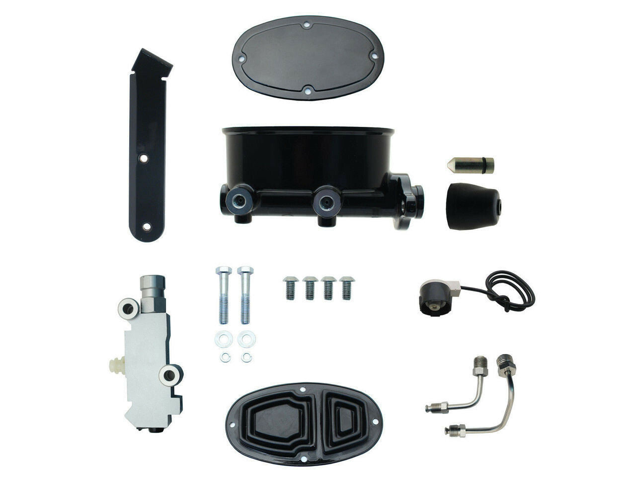 Fits 1962-1974 MOPAR A,B&E Body Oval Master Cylinder w/ 8" Dual Booster MP-401 - Brake Kits Car Part People