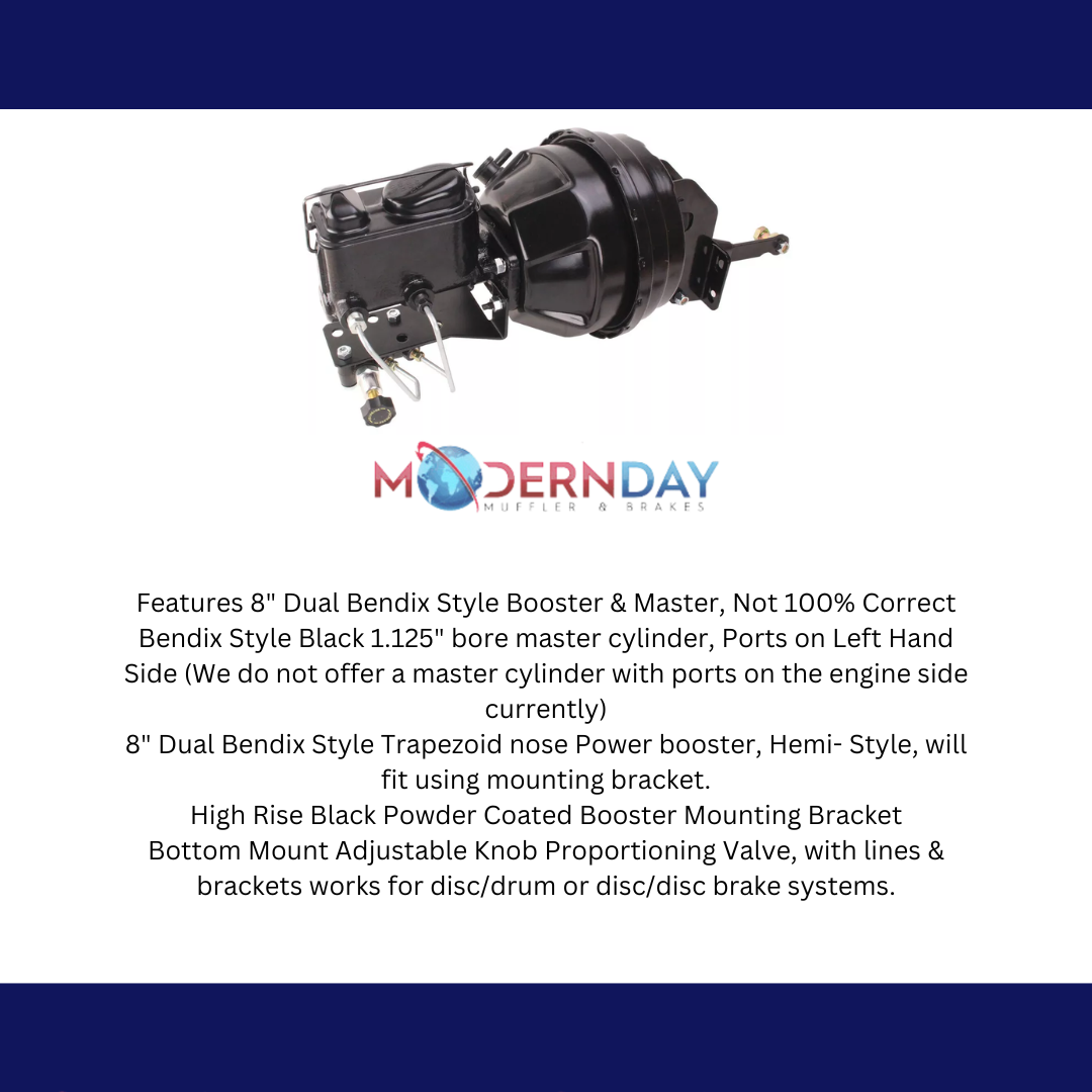 Fits Mopar Universal B, E Body & Dodge Truck Trapezoid Booster Conversion MP-715 - Master Cylinders and Parts Car Part People