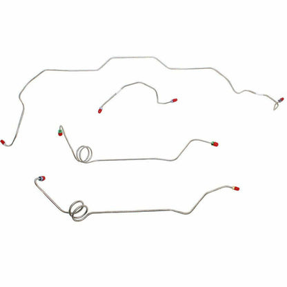 Fits 67-69 Camaro/Firebird Disc Conversion Brake Line Kit; Steel-MPF003OM - Brake Kits Car Part People