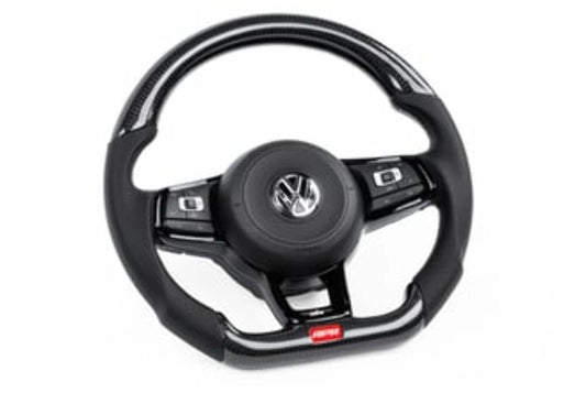 Fits 2015-19 Golf R Volkswagen Steering Wheel - Carbon Fiber & Leather MS100202