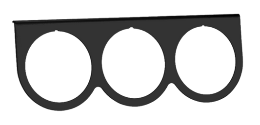 Matte Black Under Dash Panel / 3-Hole MT59