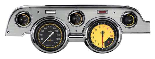 AutoCross Yellow 1967-68 Mustang MU67AXYBA