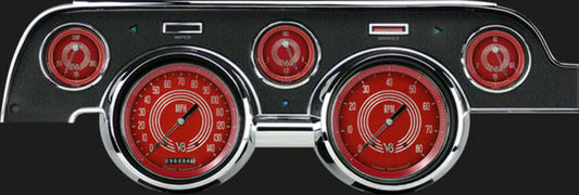 V8 Red Steelie 1967-68 Mustang MU67V8RS