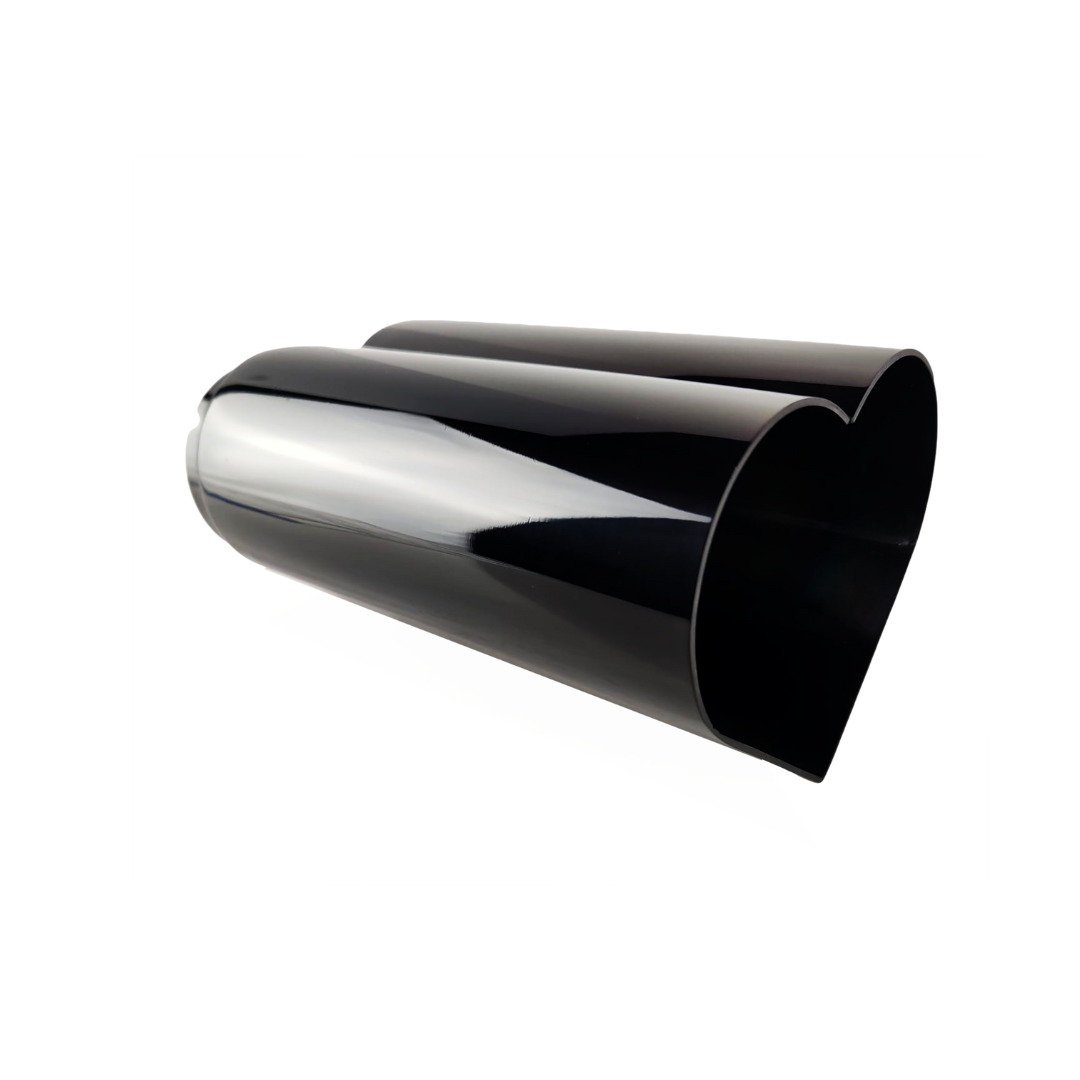 2.5" ID/4" OUT/9.5" Heart Shape Exhaust Tip Black Chrome NT-HEART-SBC