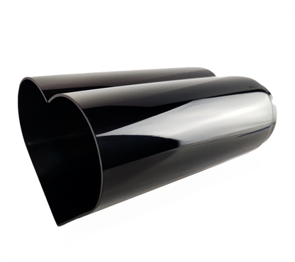 2.5" ID/4" OUT/9.5" Heart Shape Exhaust Tip Black Chrome NT-HEART-SBC