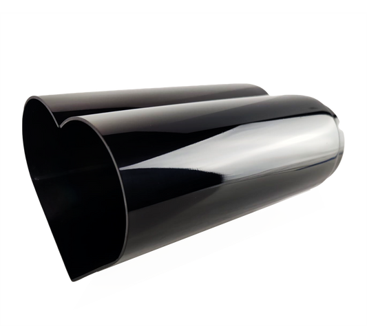 2.5" ID/4" OUT/9.5" Heart Shape Exhaust Tip Black Chrome NT-HEART-SBC