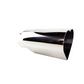 2.5" ID/4" OUT/9.5" Heart Shape Exhaust Tip Polished Chrome NT-HEART-SCP