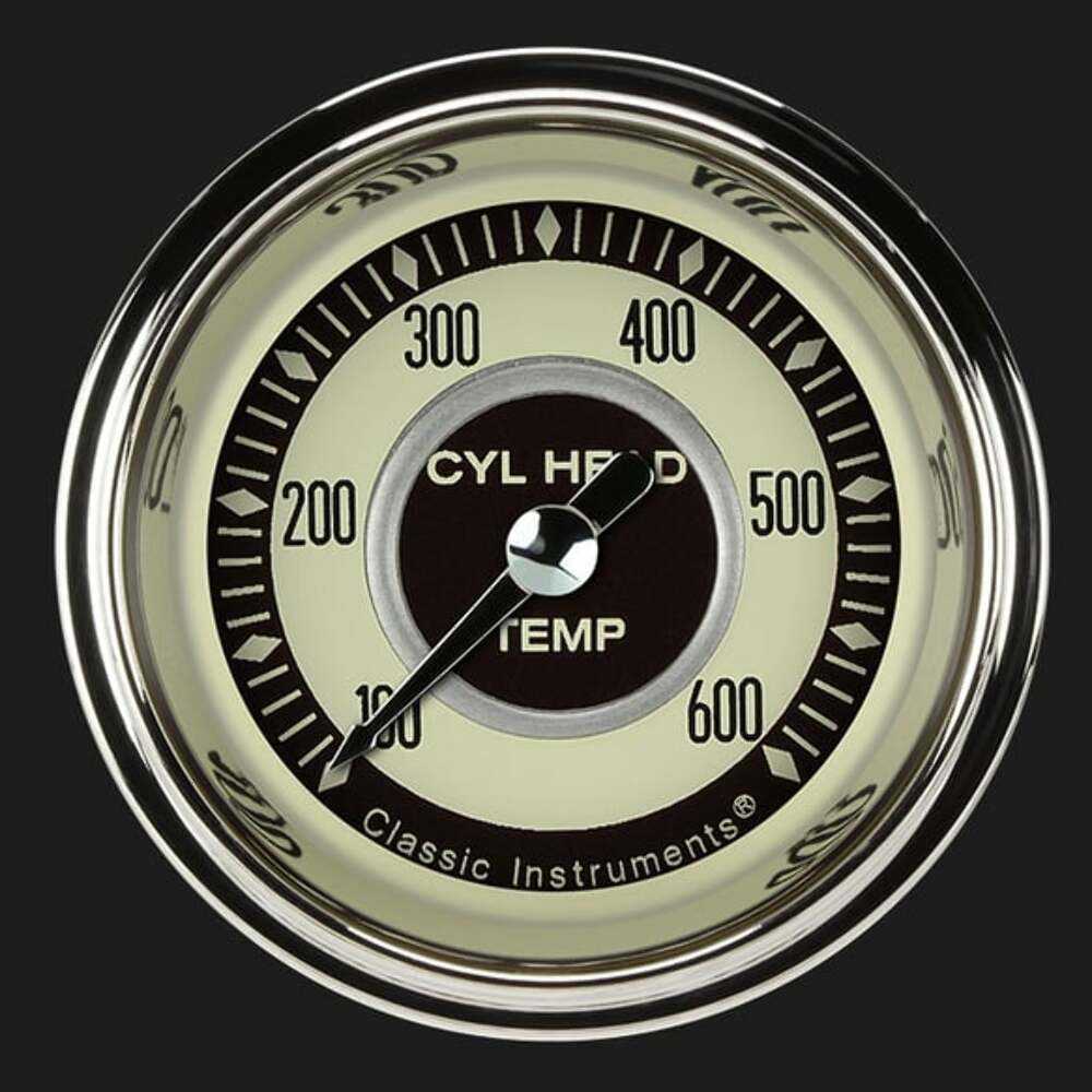Nostalgia VT 2 1/8" Cylinder Head Temp. Gauge NT197SHC