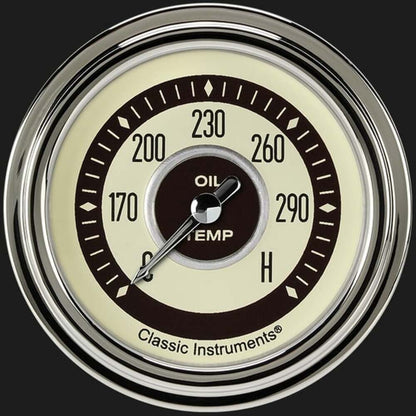 Nostalgia VT 2 5/8" Oil Temperature Gauge NT328SLC