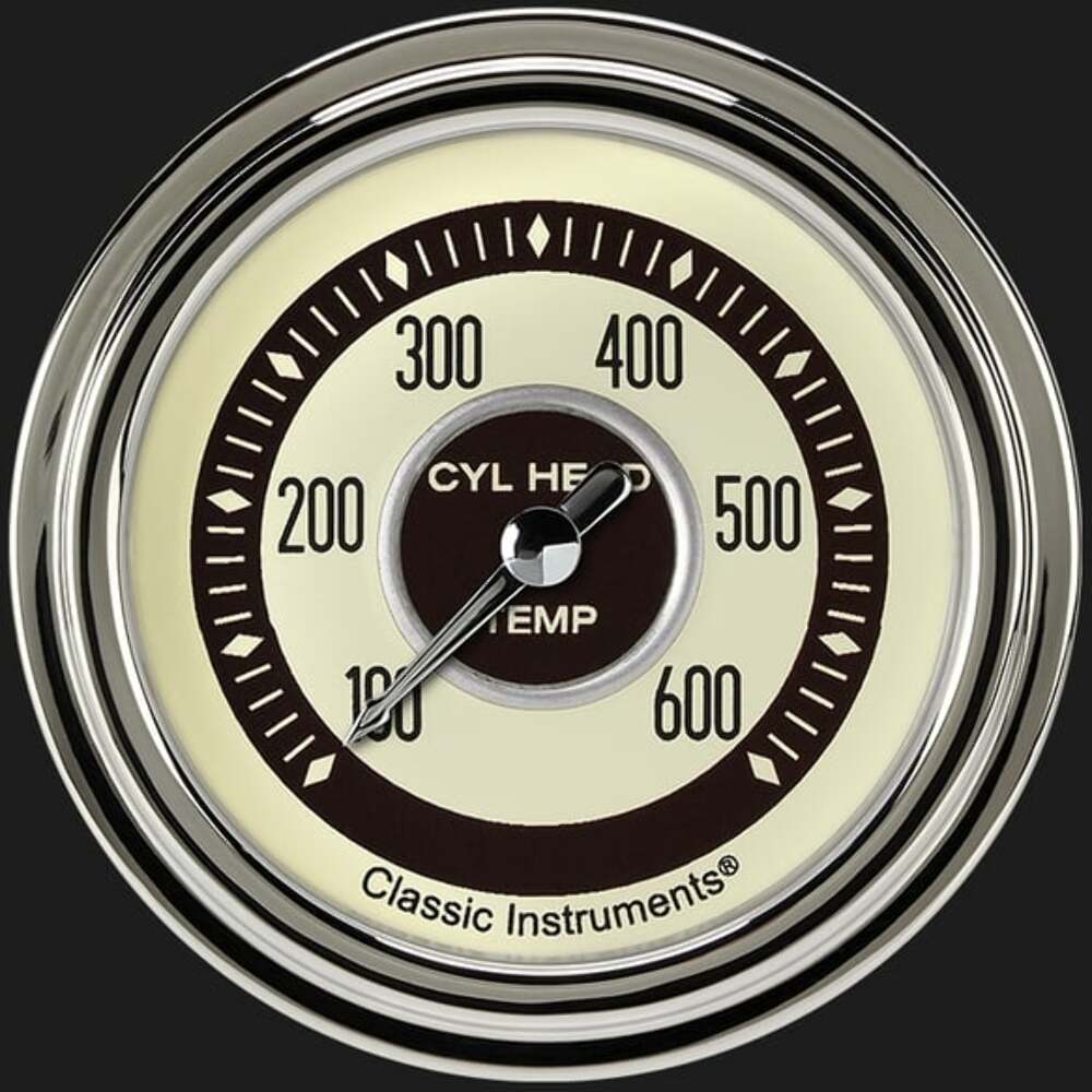 Nostalgia VT 2 5/8" Cylinder Head Temp. Gauge NT397SLC