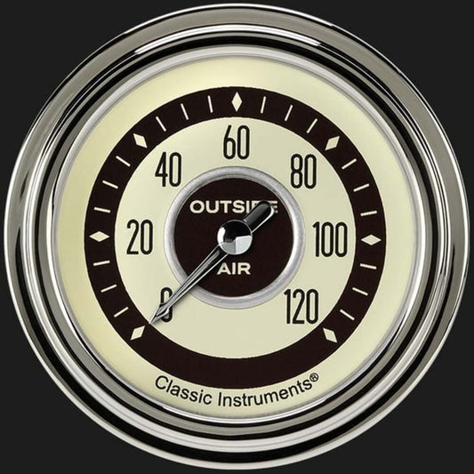 Nostalgia VT 2 5/8" Outside Air Temp Gauge NT399SLC