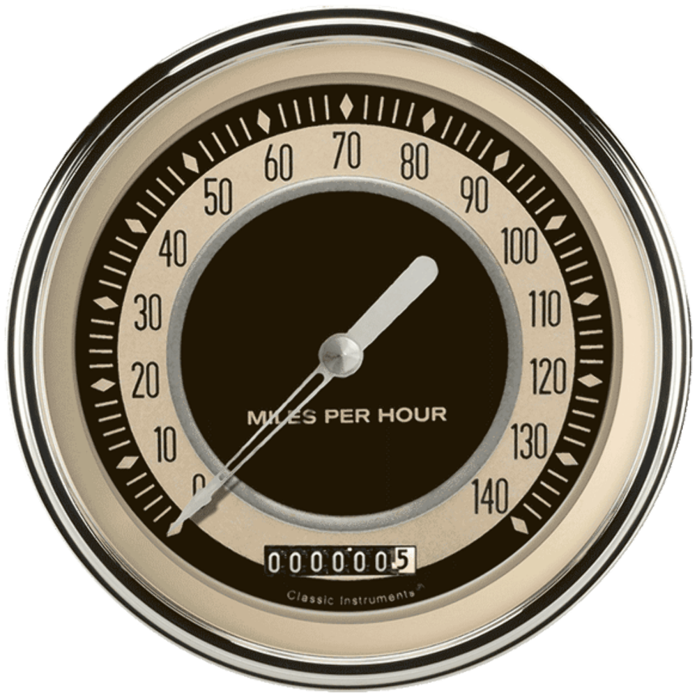 Nostalgia VT 4 5/8" Speedometer NT56SLC