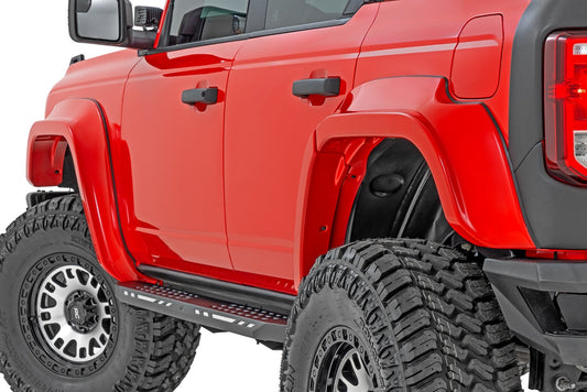 Fender Flares - PQ Race Red - Ford Bronco 4WD (2021-2025)