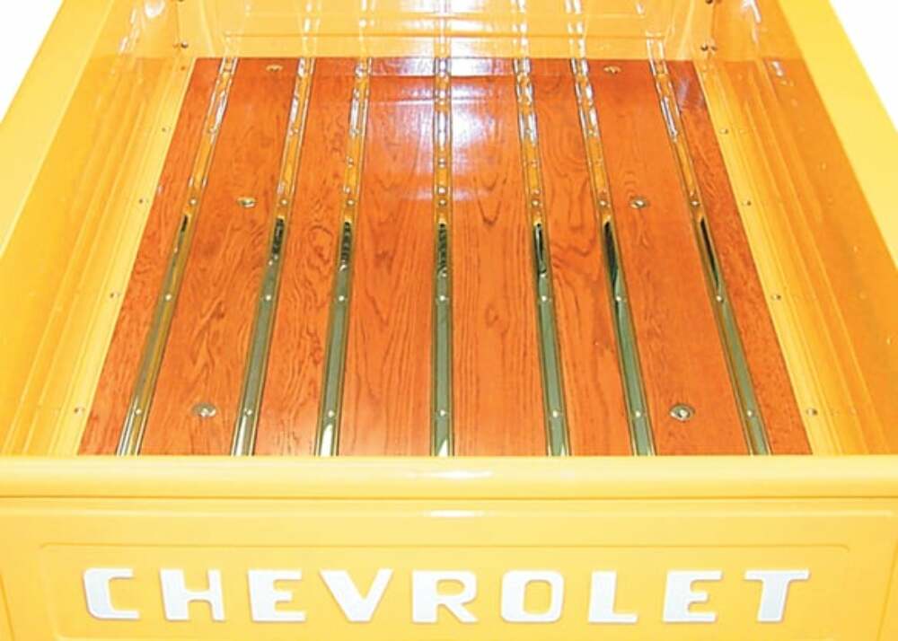 Fits 63-66 C10 Panel Deluxe Oak Bed Wood-Shortbed-Stepside-Polished Ss OWK72SS-2