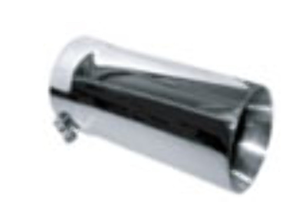 Stainless Tip Bolt On; Inside Roll Pencil 5" X 12"-Fits 5" Pipe-PBRPT5012-5SS - Tailpipe Car Part People
