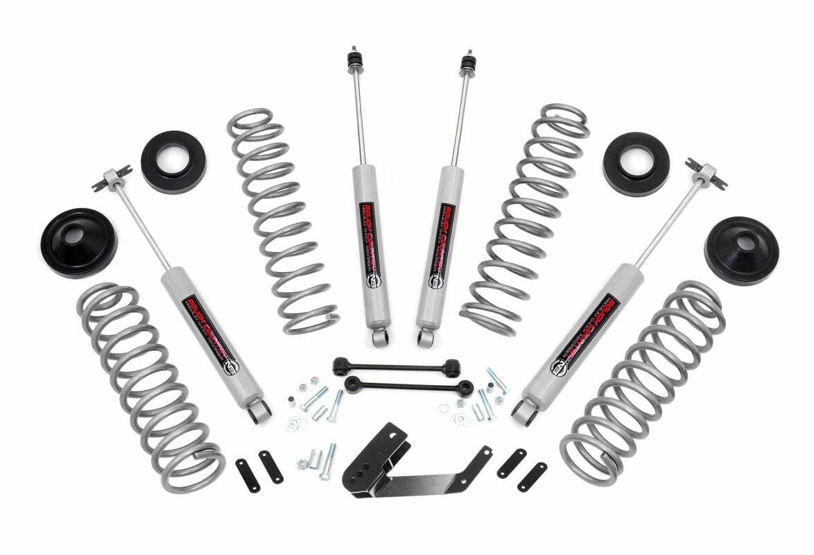 Fits Jeep Wrangler JK 4WD (2007-2018) 3.25 Inch Lift Kit; PERF693