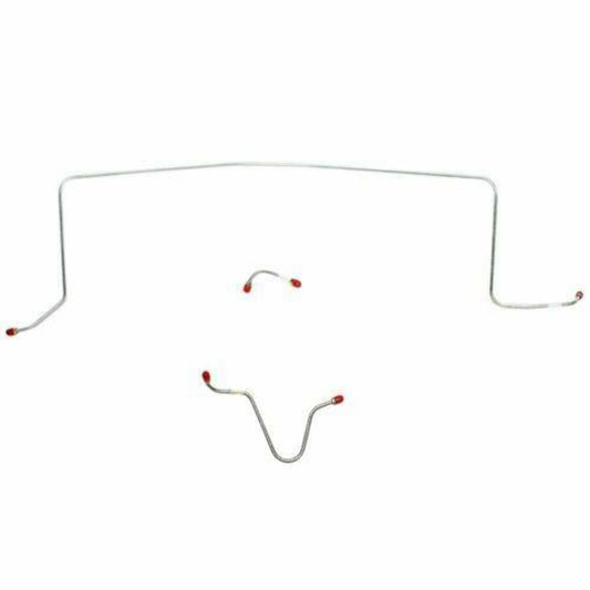 1961 Pontiac Catalina Front Brake Line Kit Power Brakes Stainless - PKT6102SS - Front Lines Car Part People