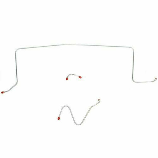 1962-63 Pontiac Catalina Front Brake Line Kit Standard Brake Stainless PKT6201SS - Front Lines Car Part People