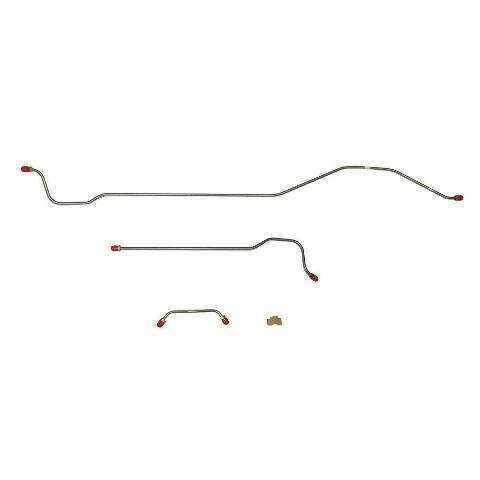 1962-63 Pontiac Catalina Rear Axle Lines Stainless - PRA6201SS