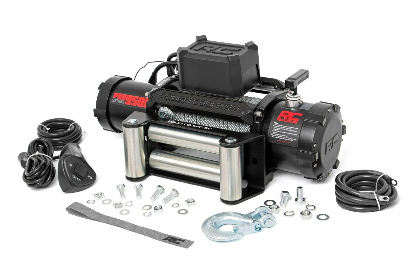 9500-Lb Pro Series Winch; Steel Cable PRO9500