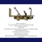 GM Bottom Mount Prop Valve Kit. Disc/Drum - Brass 1 PV2K-2BM - Master Cylinders and Parts Car Part People