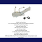 GM Left Side Prop Valve Kit. Disc/Disc - Chrome PV4CK-2