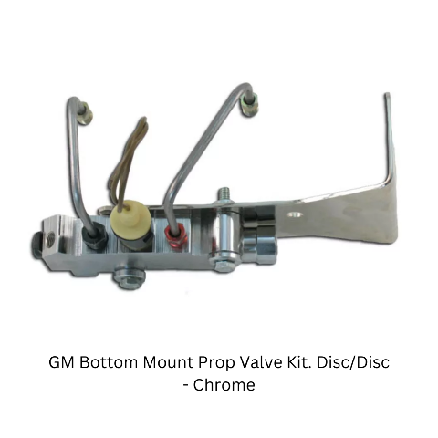 GM Bottom Mount Prop Valve Kit. Disc/Disc - Chrome PV4CK-2BM