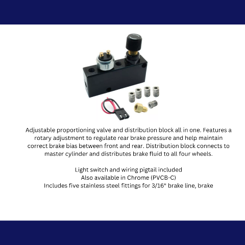 Adjustable Proportioning Valve + Distribution Block PVC-B