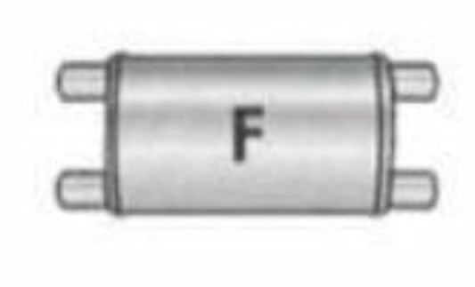 Jones Exhaust Q533F Quiet Tone Muffler 2.25 Inlet, 2.25 Outlet - Performance Mufflers Car Part People