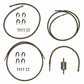 Fits 01-03 GM 2500HD Reg Cab w/ Gas Engine Complete Braided Fuel Line-QFF0006SS