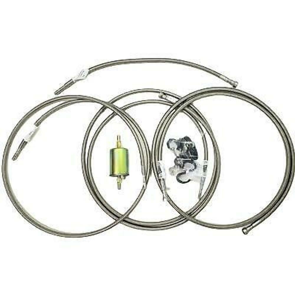 1999-03 Chevrolet Silverado Fuel line Quick Fix Braided Lines Ext. Cab QFF0012SS-CP