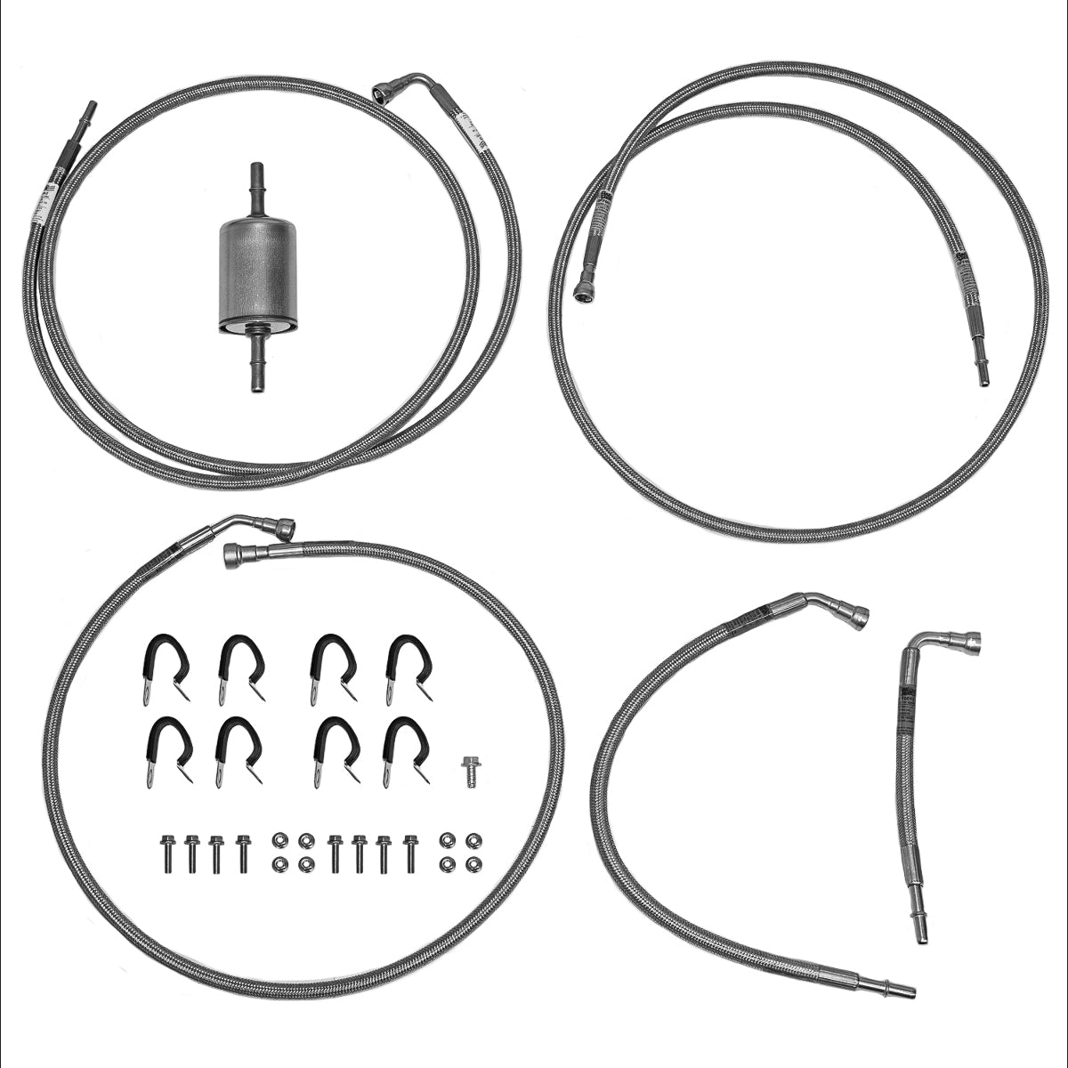 2004-06 Chevy Suburban 1500 Quick Fix Fuel Line w/ Flex Fuel/Filter - QFF0013SS-CP - Quick Fix Fuel Lines Car Part People