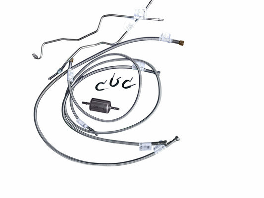 For GMC K1500 1988-95 Complete Quick Fix Fuel Line RegCab/Long Bed-QFF0014SS-CP - Quick Fix Fuel Lines Car Part People
