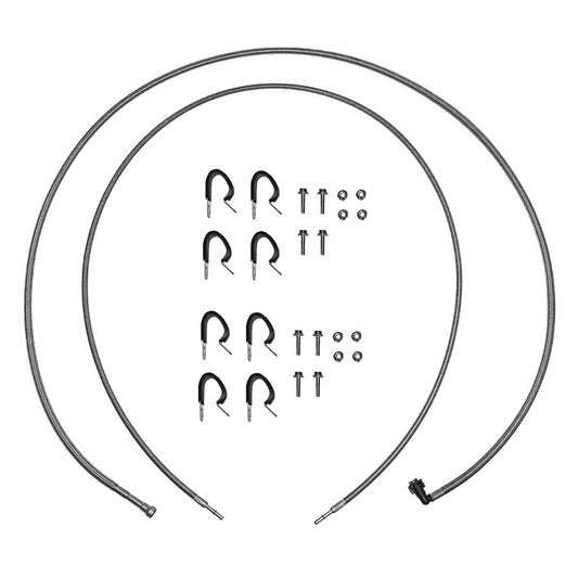 2015-2022 Dodge Challenger Hellcat Quick Fix Fuel Kit; Braided QFF0027SS