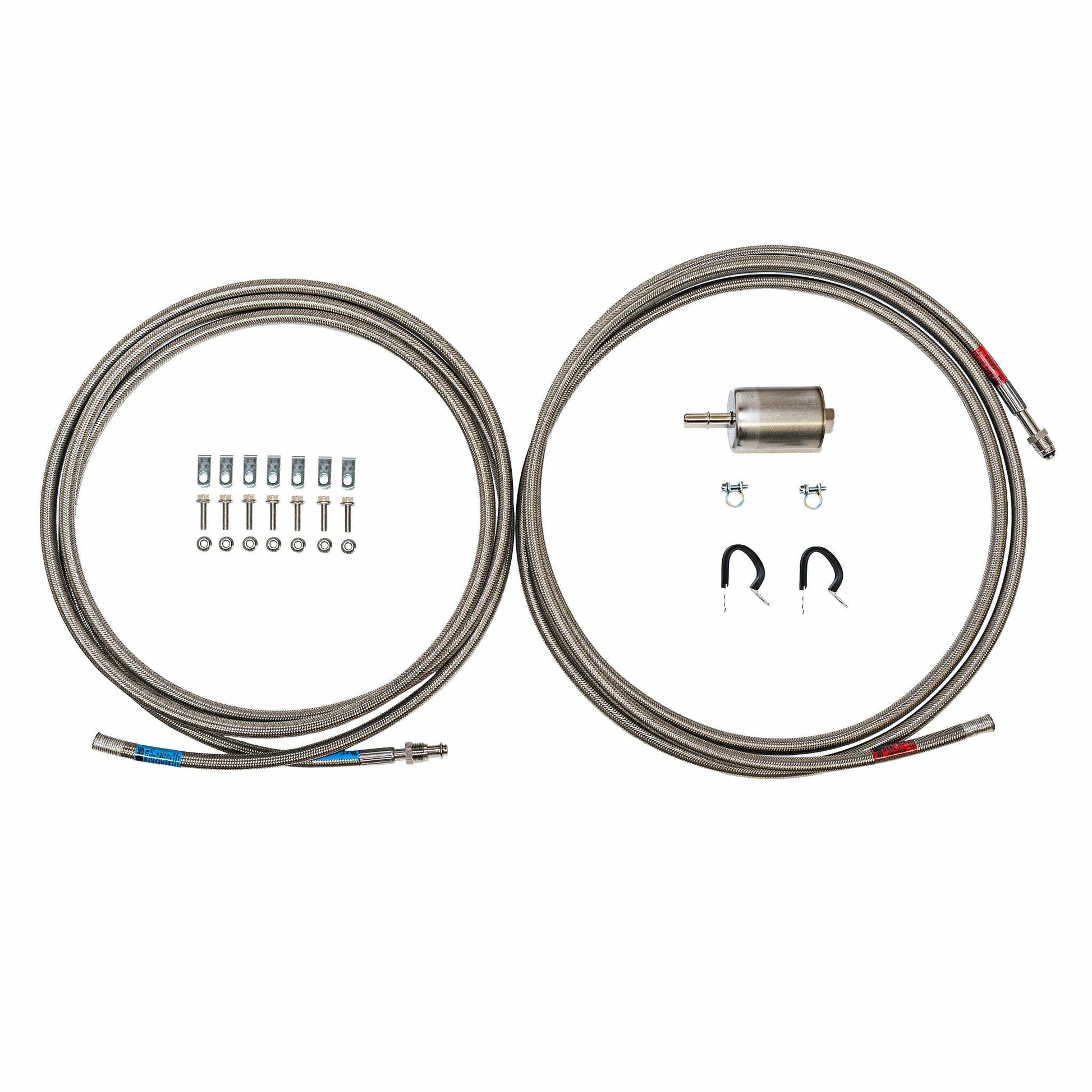 2002-2007 Saturn Vue Quick Fix Complete Fuel Line Kit Braided-QFF0037SS - Fuel Line Car Part People