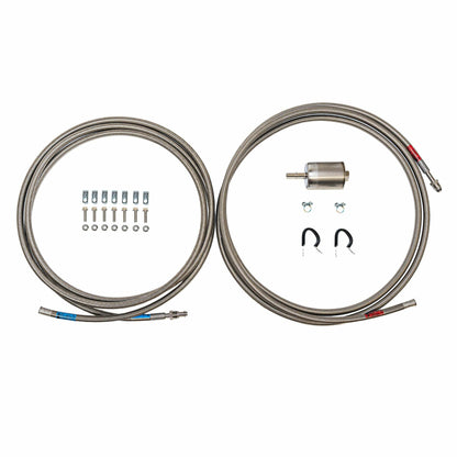 2002-2007 Saturn Vue Quick Fix Complete Fuel Line Kit Braided-QFF0037SS - Fuel Line Car Part People