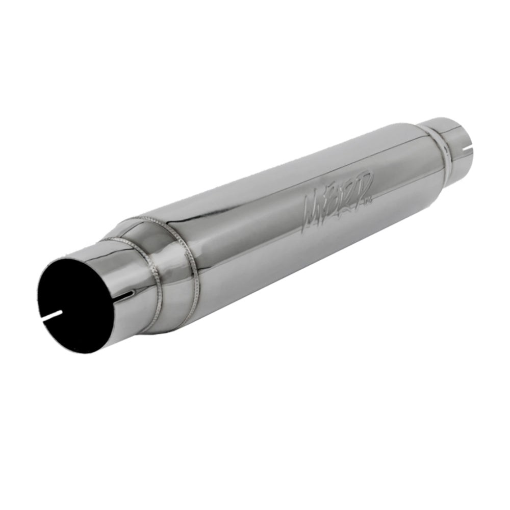 Resonator; 3in. Inlet; Outlet; 22in. body; 26in. overall; T304 - R1017 - Performance Mufflers Car Part People