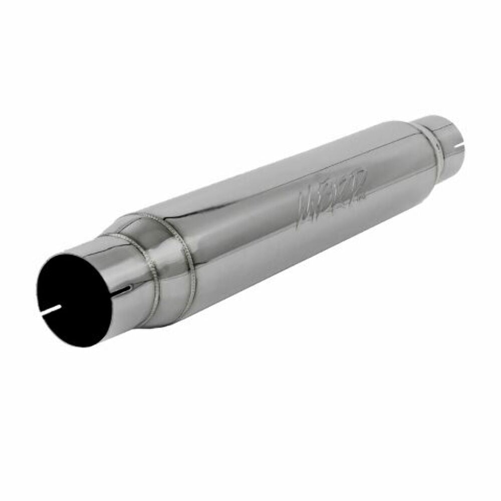 Resonator; 3in. Inlet; Outlet; 22in. body; 26in. overall; T304 - R1017 - Performance Mufflers Car Part People